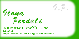 ilona perdeli business card